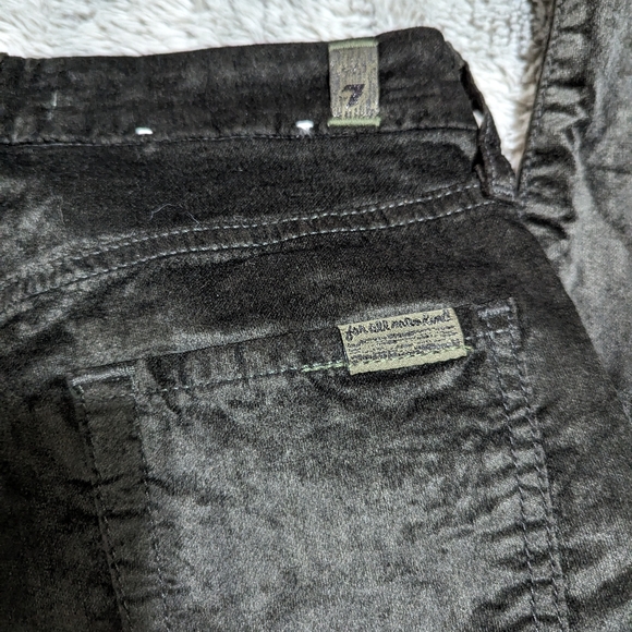 7 for all men kind velvet jeans dark olive green - Picture 6 of 6